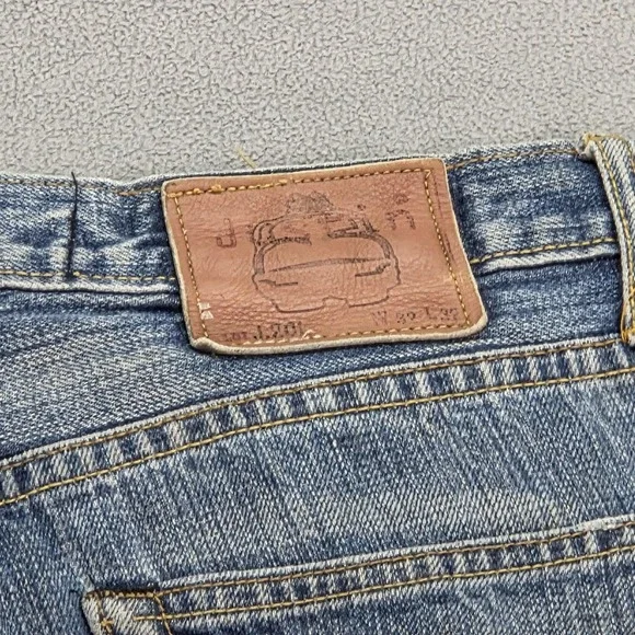 Japanese Selvedge Jeans Mens Whiskers Thrashed Justin Zip Fits 30x30 - Picture 3 of 15